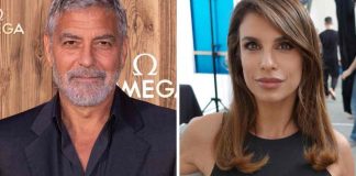George Clooney ed Elisabetta Canalis sorridenti
