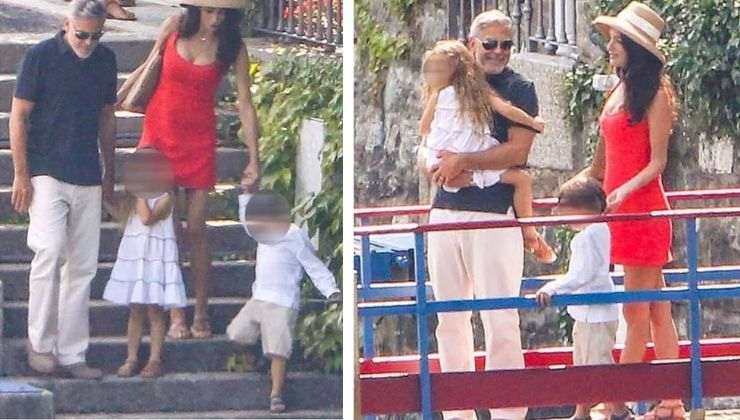 Amal e Clooney in Italia