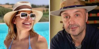 Barbara D'Urso e Joe Bastianich sorridenti