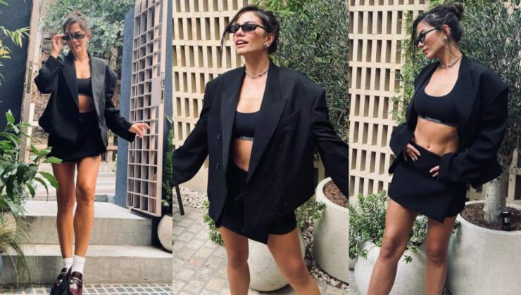 Il look sport chic di Demet Ozdemir mette d'accordo tutti