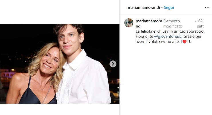 Giovanni con la mamma Marianna