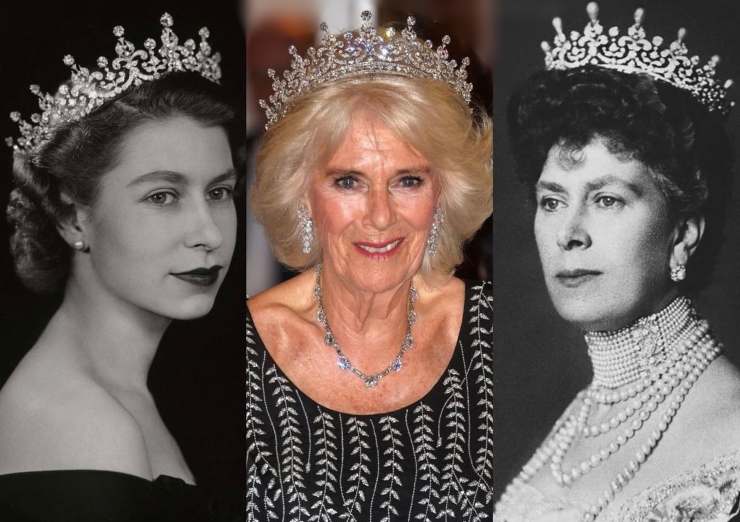 Camilla indossa la tiara di Elisabetta II