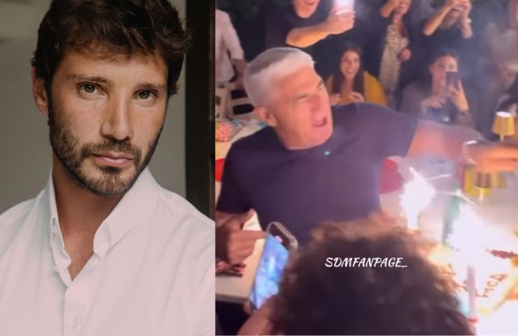 stefano de martino scritta torta